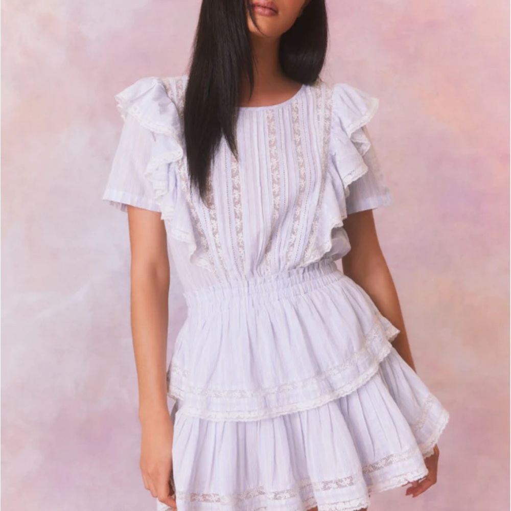 LoveShackFancy  Natasha Stripe Cotton Mini Dress